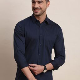 Moda Rapido Spread Collar Long Sleeves Classic Slim Fit Casual Shirt-picture-15