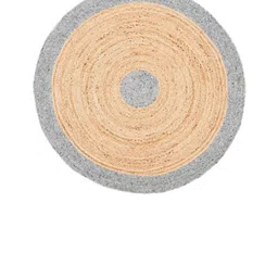 Art Avenue Isle Grey & Brown Braided Round Jute Carpet-image-71