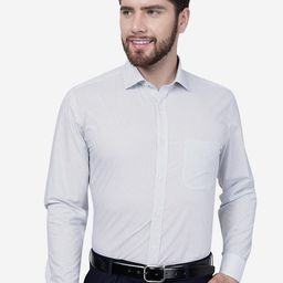Greenfibre Micro Ditsy Printed Cotton Formal Shirt-image-3