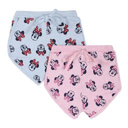 Bodycare Kids Girls Pack Of 2 Pink And Blue Minnie Mouse Printed Shorts-50