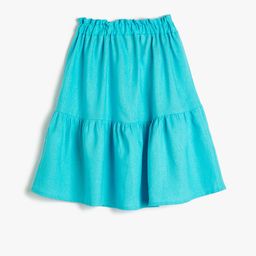Koton Girls Tiered Midi A-Line Skirt-image-50