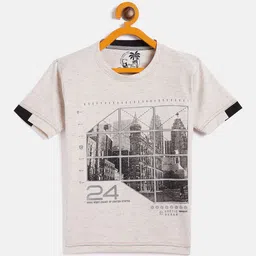 Duke Boys Cream-Coloured Printed T-shirt-image-80