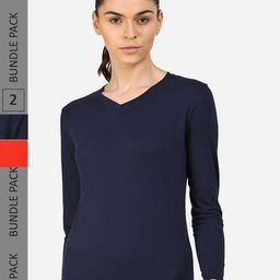 appulse Pack Of 2 V-Neck Slim Fit T-Shirt-picture-23