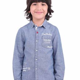 One Friday Boys Blue Comfort Casual Shirt-image-51