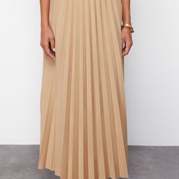 Trendyol Accordian Pleated Flared Maxi Skirt-picture-5