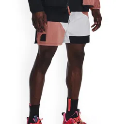 UNDER ARMOUR Men Colourblocked Curry Woven 7" Loose Fit Sports Shorts-image-36