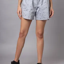OWO THE LABEL Women Conversational Printed Mid-Rise Shorts-picture-51