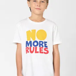 Jack & Jones Junior Boys Typography Printed Cotton T-shirt-image-32
