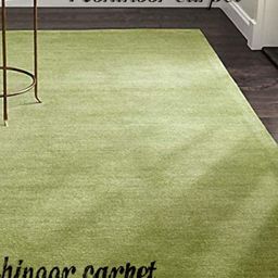 IMRA CARPET Lime Green Solid Woollen Carpet-picture-29