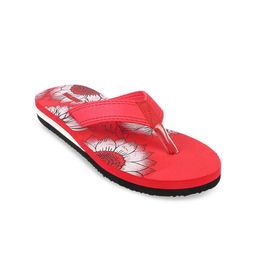 WALKWAY by Metro Women Red Printed T-Strap Flats-image-97