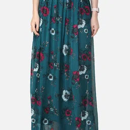 MINOS Floral Printed Flared Maxi Skirts-picture-48