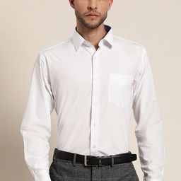 Hancock New Spread Collar Cotton Slim Fit Formal Shirt-image-16