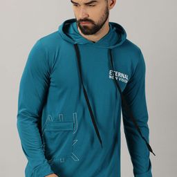 AUSK Typography Printed Cotton Hooded T-shirt-picture-19