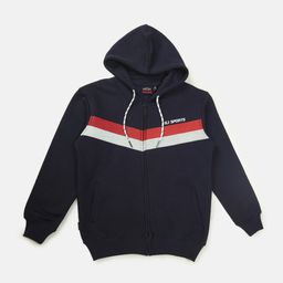 Gini and Jony Boys Striped Fleece Hooded Bomber Jacket-picture-38
