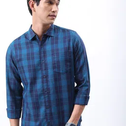 HIGHLANDER Slim Fit Tartan Checked Casual Shirt-picture-25