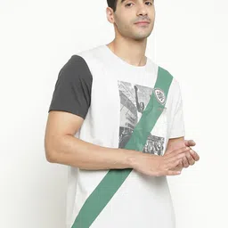 Octave People & places Printed Round Neck Cotton T-shirt-image-73