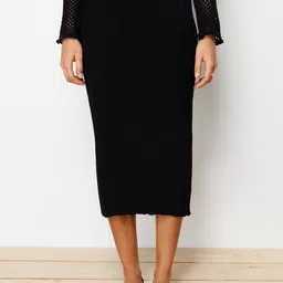 Trendyol Pencil Midi Skirt-image-13