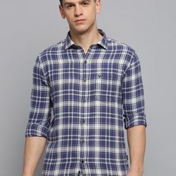 SHOWOFF Gingham Checks Cotton Casual Shirt-image-62