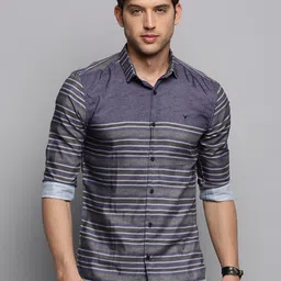 SHOWOFF Horizontal Stripes Casual Shirt-image-62