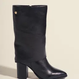 Peach Flores Women Casual Block-Heeled Regular Boots-image-41