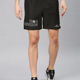 Dpassion Men Black Running Sports Shorts-image-58