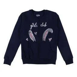 Gini and Jony Girls Printed Fleece Open Front Jacket-image-71