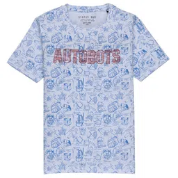Status Quo Boys White Printed Cotton T-shirt-image-21