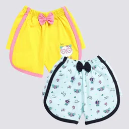 Nottie Planet Girls Pack of 2 Graphic Printed Shorts-image-46