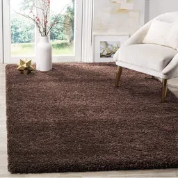 IMRA CARPET Brown Solid Handmade Polypropylene Carpet-picture-45
