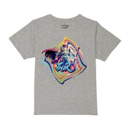 Marvel by Wear Your Mind Boys Grey Melange Thor Graphic Printed T-shirt-picture-42