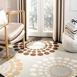 Safiya Carpet Grey & Brown Geometric Hand Tufted Woollen Carpets-9
