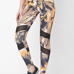 LAASA SPORTS Women Dry-Fit Printed Sports Tights-image-6
