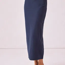 The Label Life Back Slit Midi Pencil Skirt-image-11