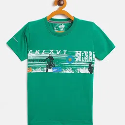 Duke Boys Green Typography Printed T-shirt-image-12
