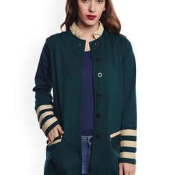BAESD Stand Collar Single Breasted Fleece Overcoat-picture-2