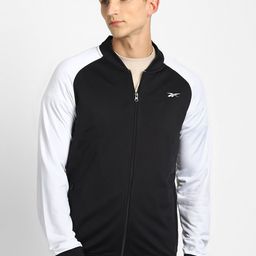 Reebok Men Black & White Colourblocked Sporty Jacket-25