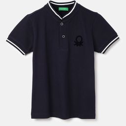 United Colors of Benetton Boys Short Sleeves Henley Neck Applique T-shirt-picture-39