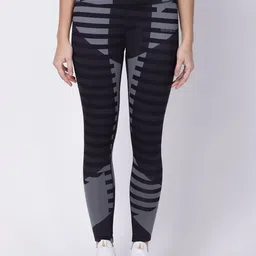 STUDIOACTIV Women Grey & Black Printed Tights-image-14