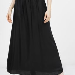 Tokyo Talkies Women Black Solid A-Line Maxi Skirt-21