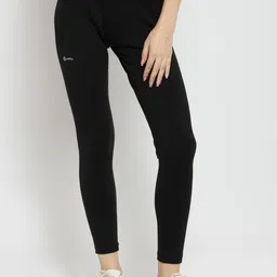 Boston Club Women Black Solid Skinny-Fit Yoga & Gym Tights-image-58