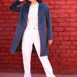 Campus Sutra Notched Lapel Single-Breasted Long Overcoat-picture-50