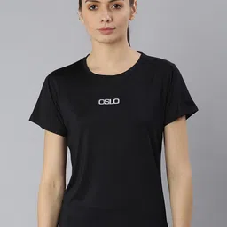 MKH Women Black Typography Dri-FIT Sports Training & Gym T-shirt-image-92