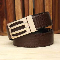 Kastner Men Black Textured Reversible Belt-image-58