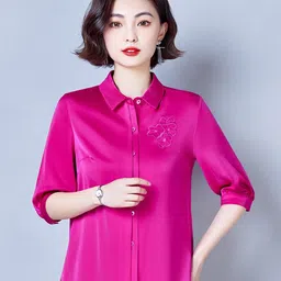 JC Collection Embroidered Opaque Formal Shirt-image-8