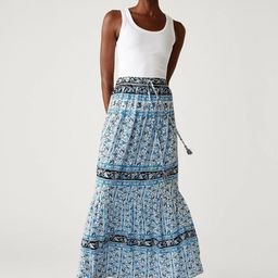 Marks & Spencer Floral Printed Tiered Maxi Skirt-image-94