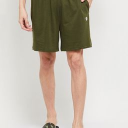 max Men Olive Green Sports Shorts-image-101