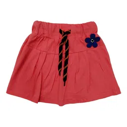 BAESD Girls Pure Cotton Pleated Knee Length Skort-image-41