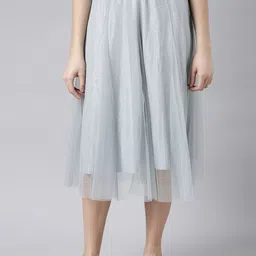 SHOWOFF Embellished Flared Midi Skirts-image-23