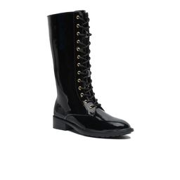 Bruno Manetti Women Black Lace-Up Regular Boots-image-14