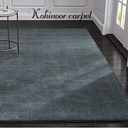 IMRA CARPET Blue Solid Handmade Woollen Carpet-image-70
